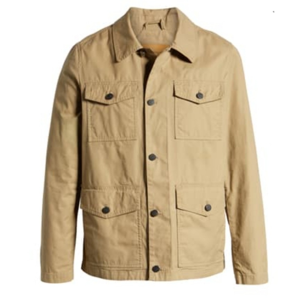 UGG Silas Chore Cargo Utility Outdoor Pocket Khaki Jacket - Picture 7 of 10